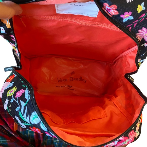 HP π₯³ π VERA BRADLEY | TANGERINE TWIST LIGHTEN UP ESSENTIAL LARGE BACKPACK - Picture 12 of 16